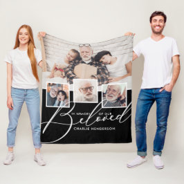 4-Fotokollage Till Minne Av Vår Kära Fleecefilt