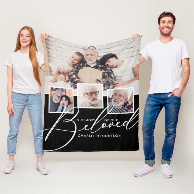 4-Fotokollage Till Minne Av Vår Kära Fleecefilt (På plats)