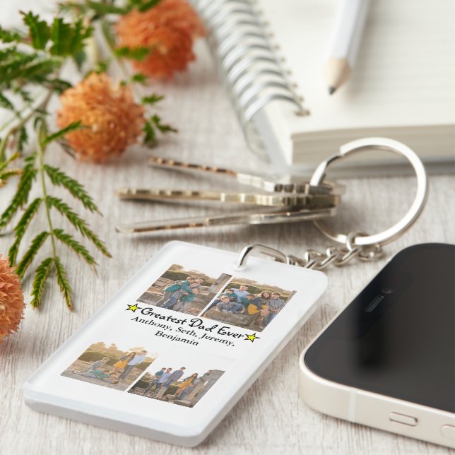 4 Fotokollage Underbarare Pappa någonsin DBL Fars  (Högra Framsidan)