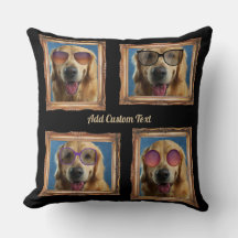 4 Fotokollage Vintage Ram Hundar Pets Family