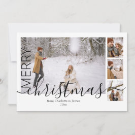 4 Fotomall Enkel modern God jul Julkort