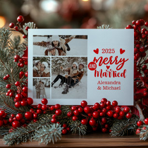 4 Fotominimalistpräst och präglad Julkort