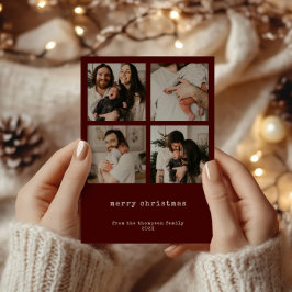 4 Fotomistligt God jul-Helgdag-kort Julkort