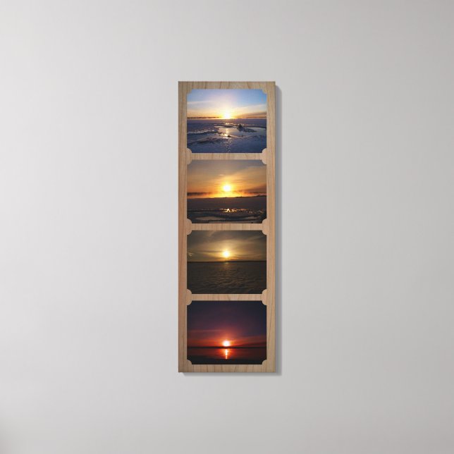 4 foton 12 tum x 36 tum arbetsyta med Wrapped Canv Canvastryck (Framsida)