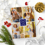 4 Foton Collage Glad helg jul Blue Vykort<br><div class="desc">4 Photos Collage Glad helg jul Blue Postcard</div>