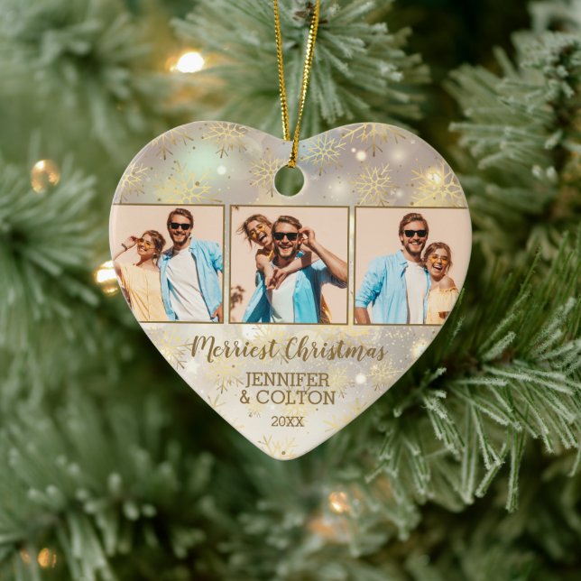 4 Fotosnöflingor Julgransprydnad Keramik (Träd)