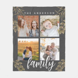 4 fotosorteringsgaller Fleece Blanket