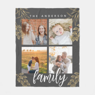 4 fotosorteringsgaller Fleece Blanket