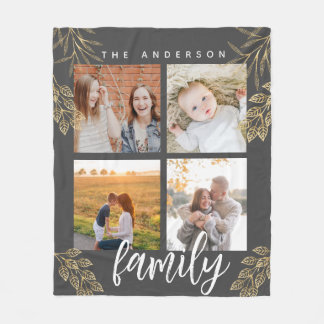 4 fotosorteringsgaller Fleece Blanket