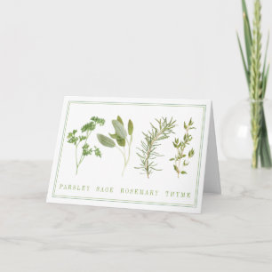 4 FROSKLIGA ÖRTER Greeting Card blir Kort