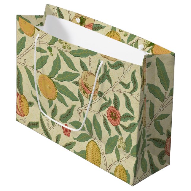4 Fruit, William Morris Large Gift Bag (Framsidan Vinklad)