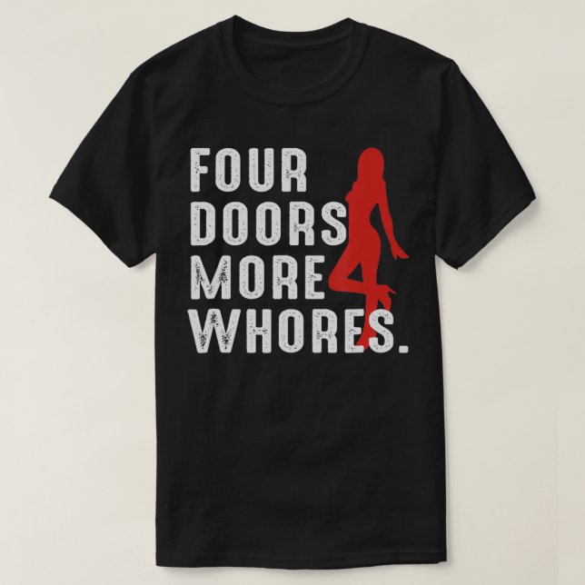 4 Fyra dörrar fler hål T Shirt (Design framsida)