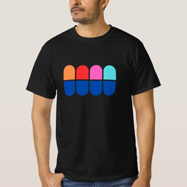 '4 Ghosts' - Mimalist Tees - Nerdy Gifts T Shirt (Framsida)