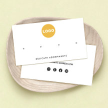 4 Hål Stud Earring Anpassningsbar Logotyp Visning