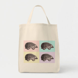 4 Hedgehogs Shopping bag Tygkasse