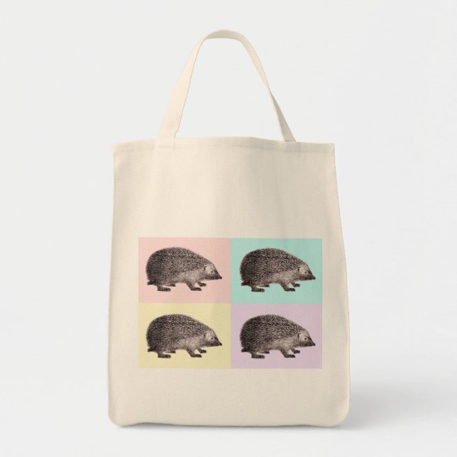 4 Hedgehogs Shopping bag Tygkasse (Framsidan)