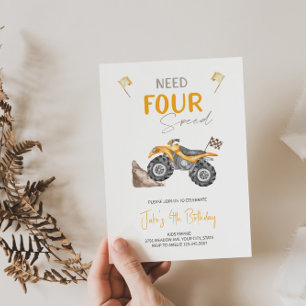 4 Hjulers fyrkantiga bike-inbjudan krävs Inbjudningar