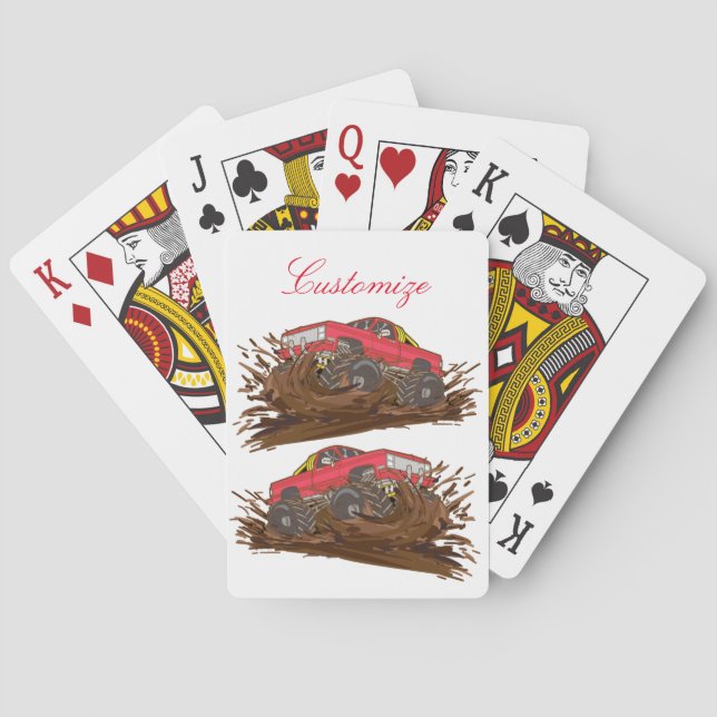 4-hjuling lermudderdäck Thunder_Cove Casinokort (Baksidan)