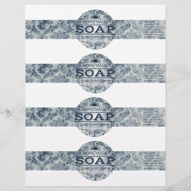 4- Homemade Vintage Stil Soap Wraps (Framsida)