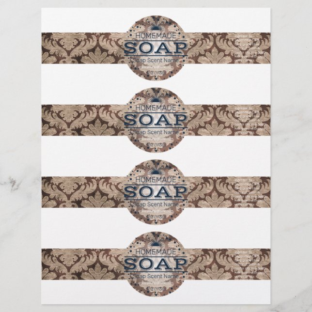 4- Homemade Vintage Stil Soap Wraps (Framsida)