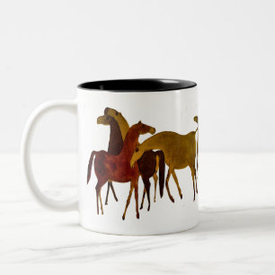4-HORSES Två-Tonad MUGG