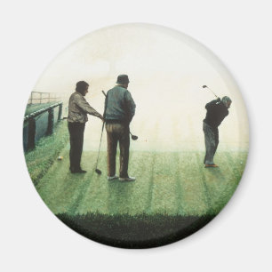 4 "Höstmorgon" av Ron McGill Magnet