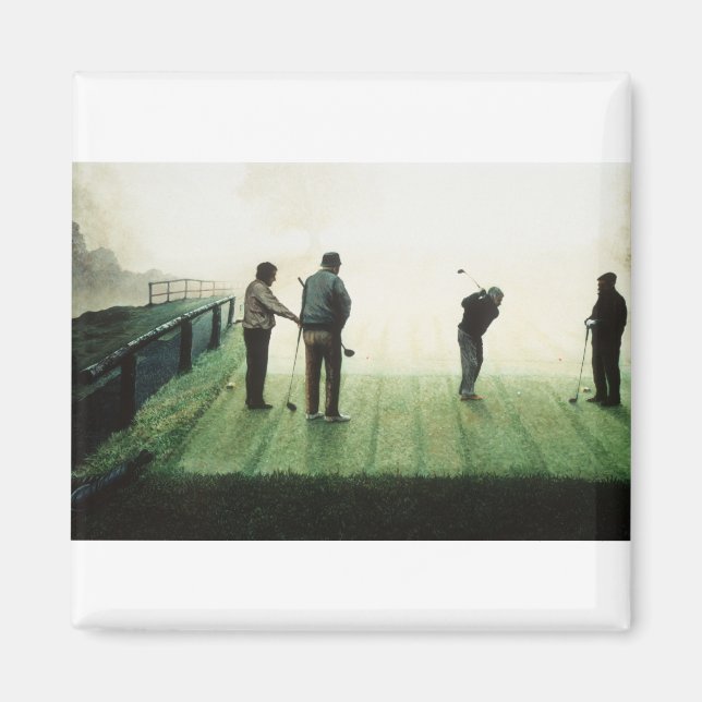 4 "Höstmorgon" av Ron McGill Magnet (Framsidan)