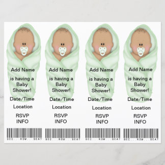 4 inbjudningar till babyvisningsprogram - Favorite