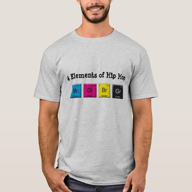 4 inslag av hip hop tee shirt (Framsida)