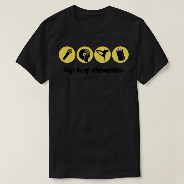 4 Inslag Hip hop Classic T-Shirt (Design framsida)
