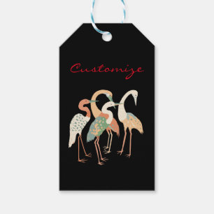 4 Japanska Cranes Thunder_Cove Presentetikett