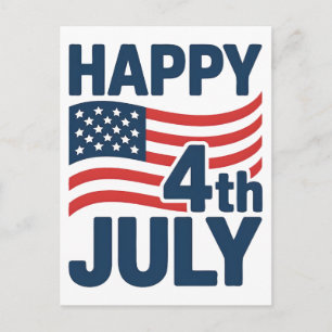 4 juli 1776-2026: 250-årsjubileum USA:s flagga Helg Vykort