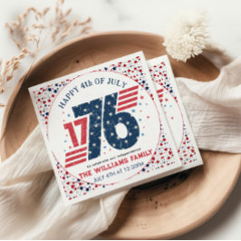 4 juli 1776 Independence day Party Pappersservett