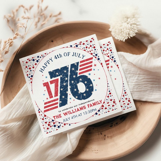 4 juli 1776 Independence day Party Pappersservett (Skapare uppladdad)
