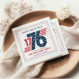 4 juli 1776 Independence day Party Pappersservett