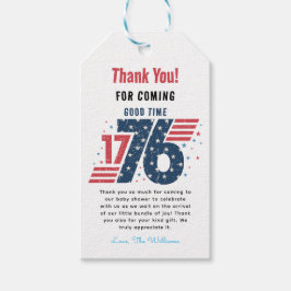 4 juli 1776 Independence day Presentetikett