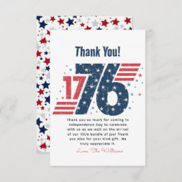 4 juli 1776 Independence day Tack Kort