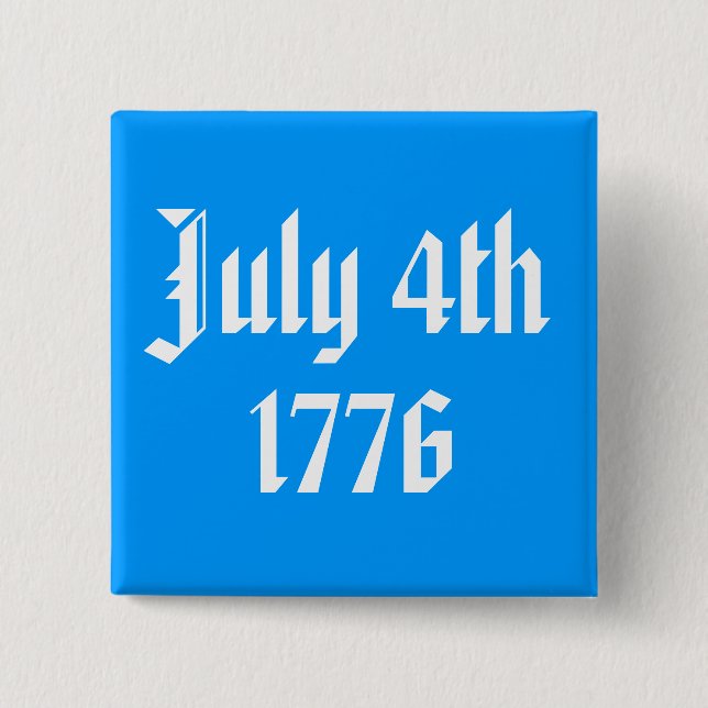 4 juli 1776-knapp knapp (Framsida)