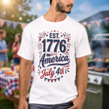 4 juli 1776 röd vit och blå