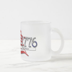 4 juli 1776 Stars & Rand Frostad Glasmugg