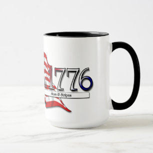 4 juli 1776 Stars & Rand Mugg