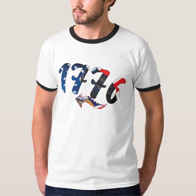 4 juli-1776 t shirt (Framsida)