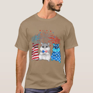 4 juli 2004: Amerikanska Flagga Guinea-Gris T Shirt