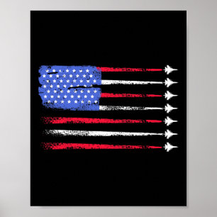 4 juli 2004, Jet Amerikanska Flagga Patriotic USA Poster