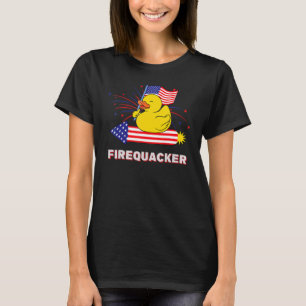 4 juli 2010: USA Patriotic Firecracker Rubber Anka T Shirt