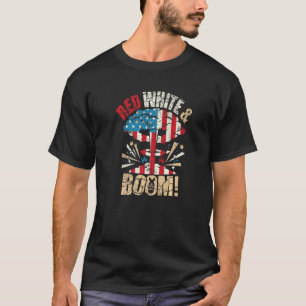 4 juli 2010, USA Patriotic Red White and Boom Flag T Shirt