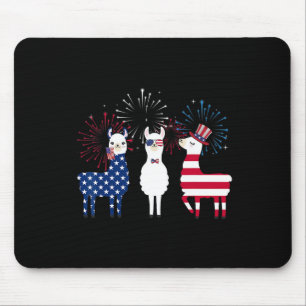 4 juli 2011: American Flagga Red White Llama An Musmatta