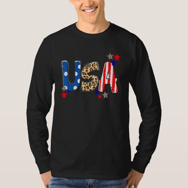 4 juli 2011 Förenta staterna Leopard America Indep T Shirt (Framsida)