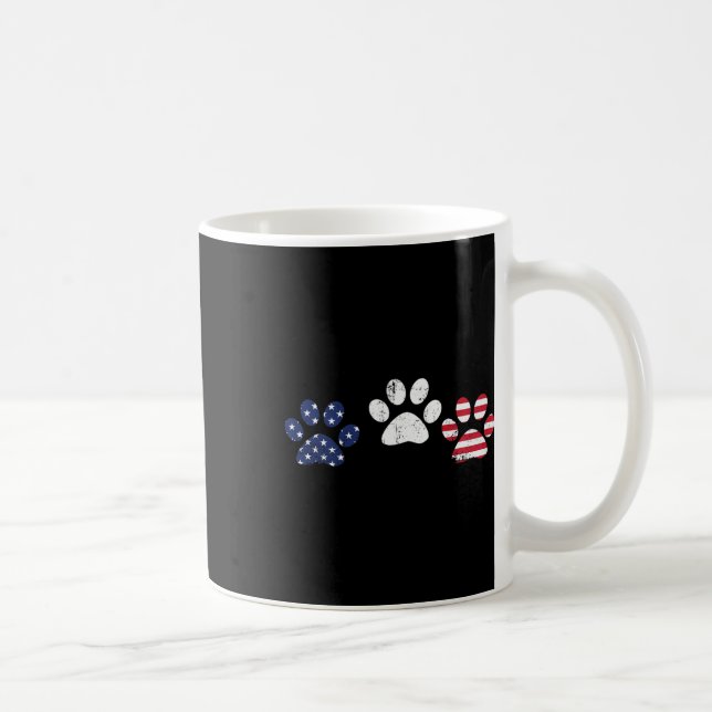 4 juli 2021 Independence day Rött vitt blått P Kaffemugg (Höger)
