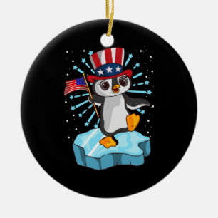 4 juli 2021 Penguin Julgransprydnad Keramik